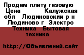 Продам плиту газовую. › Цена ­ 3 000 - Калужская обл., Людиновский р-н, Людиново г. Электро-Техника » Бытовая техника   